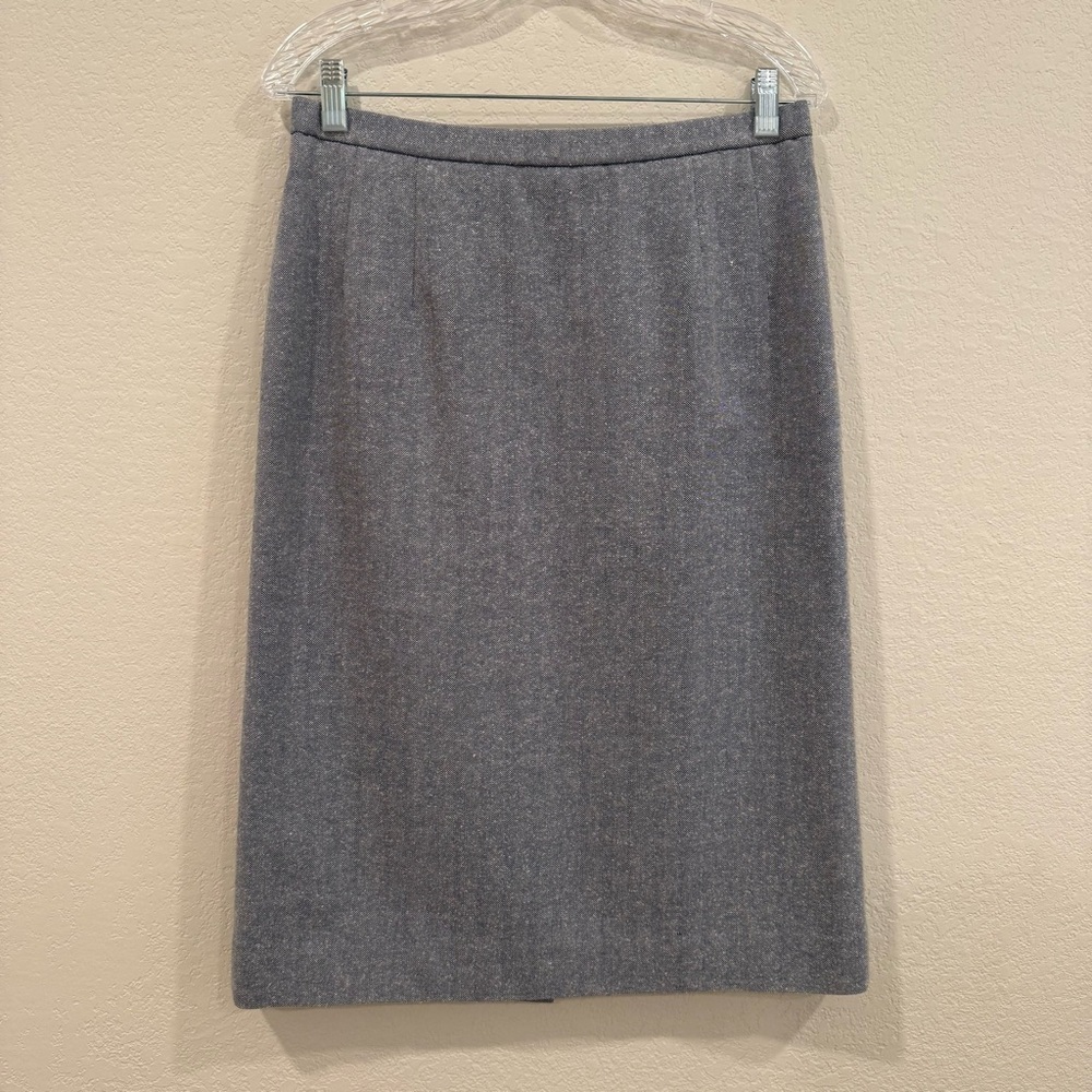 Vintage Pendleton Wool+Silk Blend Gray Women's Skirt